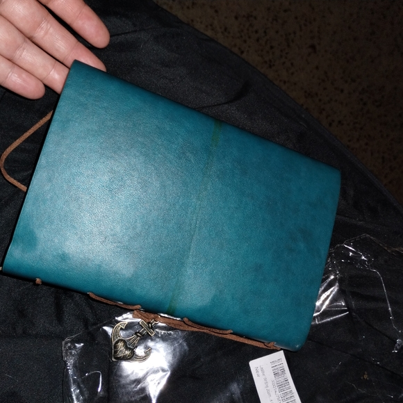 Turquoise Leather Writing Journal - Picture 4 of 7